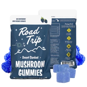 Road trip Desert Stardust Mushroom Gummies - Blue Raspberry