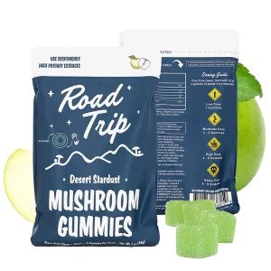 Road Trip Desert Stardust Mushroom Gummies - Green Apple